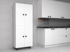 Ural 8 raflı Çok Amaçlı MUTFAK Banyo Ayakkabılık Dolabı 70 cm