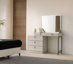 Malina Mdf Membran 6 Kapaklı Gardırop ve Yatak Odası Takımı - Kurulum Dahil