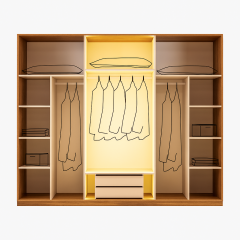 Lovina Mdf 6 Kapaklı Reflekte Camlı Gardırop ve Yatak Odası Takımı - Kurulum Dahil