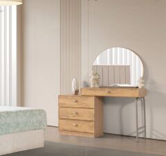 Rabat Mdf 6 Kapaklı Reflekte Camlı Gardırop ve Yatak Odası Takımı- Başlık Dahil- Baza Hariç  - Ücretsiz Kurulum