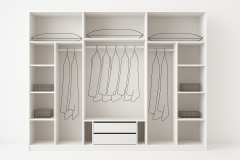 Asia Mdf Membran 6 Kapaklı Gardırop ve Yatak Odası Takımı - Kurulum Dahil