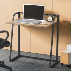 Doru Katlanabilir Metal Çalışma Masası Ofis Masası Ceviz