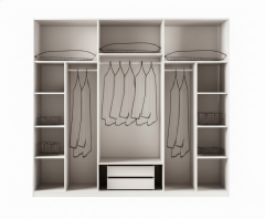 Bianora Mdf Membran 6 Kapaklı Gardırop ve Yatak Odası Takımı - Kurulum Dahil