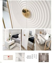 Morocco Mdf Membran 6 Kapaklı Gardırop ve Yatak Odası Takımı - Kurulum Dahil