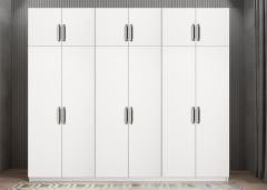 Ostin 12 Kapaklı Gardırop Dolap Beyaz Ölçü Seçenekli