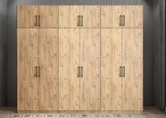 Ostin 12 Kapaklı Gardırop Dolap Çam Ölçü Seçenekli