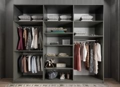 Ostin 12 Kapaklı Gardırop Dolap Füme Ölçü Seçenekli