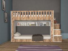 İnci Seyyar Merdivenli İkili Ranza ÇB