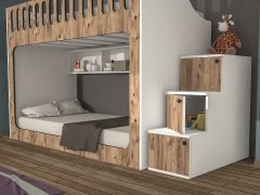 İnci Seyyar Merdivenli İkili Ranza ÇB