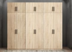 Ostin 12 Kapaklı Gardırop Dolap Meşe Ölçü Seçenekli