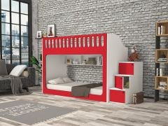 İnci Seyyar Merdivenli İkili Ranza KB