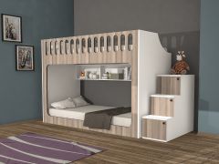 İnci Seyyar Merdivenli İkili Ranza MB