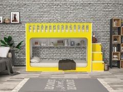 İnci Seyyar Merdivenli İkili Ranza SB