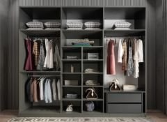 Pamela 12 Kapaklı Gardırop Dolap Füme Ölçü Seçenekli