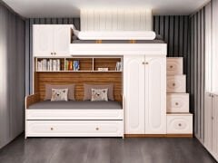 Viola Komple MDF Membran Dolaplı Yavrulu Ranza Montaj Dahil CB