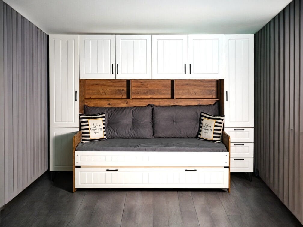 Sweety Komple MDF Membran Dolaplı Yavrulu Ranza Montaj Dahil