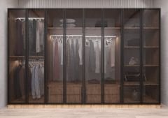 Dante Reflekte Cam 8 Kapaklı Gardırop Montaj Dahil Işıklandırma Hediyeli Çam Ölçü Seçenekli