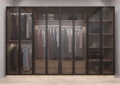 Dante Reflekte Cam 8 Kapaklı Gardırop Montaj Dahil Işıklandırma Hediyeli Meşe Ölçü Seçenekli