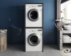 Bohem Çamaşır Ve Kurutma Makinesi Dolabı Banyo Dolabı Fume- Ücretsiz Kurulum