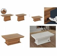 İnegöl Aneta Elit Akıllı Sehpa Beyaz ve Ceviz Renk Seçenekli