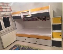 Niyola 3 lü Yavrulu Ranza Antrasit Sarı- Kurulum Hizmeti- Özel Teslimat