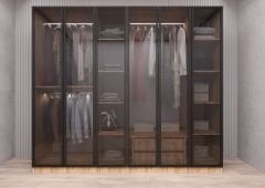 Karya Reflekte Cam 6 Kapaklı Gardırop Montaj Dahil Işıklandırma Hediyeli Çam Ölçü Seçenekli