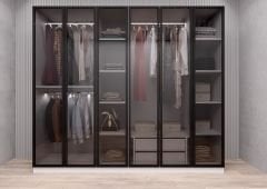 Karya Reflekte Cam 6 Kapaklı Gardırop Montaj Dahil Işıklandırma Hediyeli Beyaz Ölçü Seçenekli