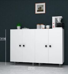Destan Çok Amaçlı Mutfak Banyo Ayakkabılık Dolabı 137 Cm