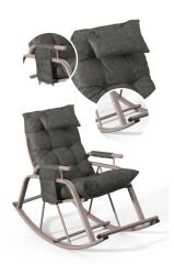 Dicle Cepli Pofuduk Minderli Sallanan Sandalye Tv Koltuğu Antrasit