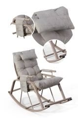 Dicle Cepli Pofuduk Minderli Sallanan Sandalye Tv Koltuğu Krem