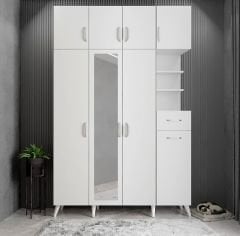 Açelya Portmanto Vestiyer Beyaz - Ücretsiz Kurulum M11