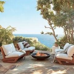 ConforElit Bahçe Balkon Masif İthal Kayın Ahşap Koltuk (Seçenekli)