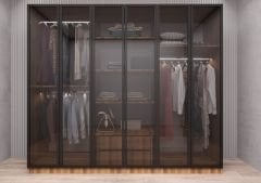 Nesse Reflekte Cam 6 Kapaklı Gardırop Montaj Dahil Işıklandırma Hediyeli Ceviz Ölçü Seçenekli