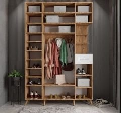 Açelya Portmanto Vestiyer Çam Beyaz - Ücretsiz Kurulum M11