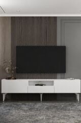 Rovelli Kapaklı  Tv Sehpası Tv Ünitesi 180 cm - Beyaz