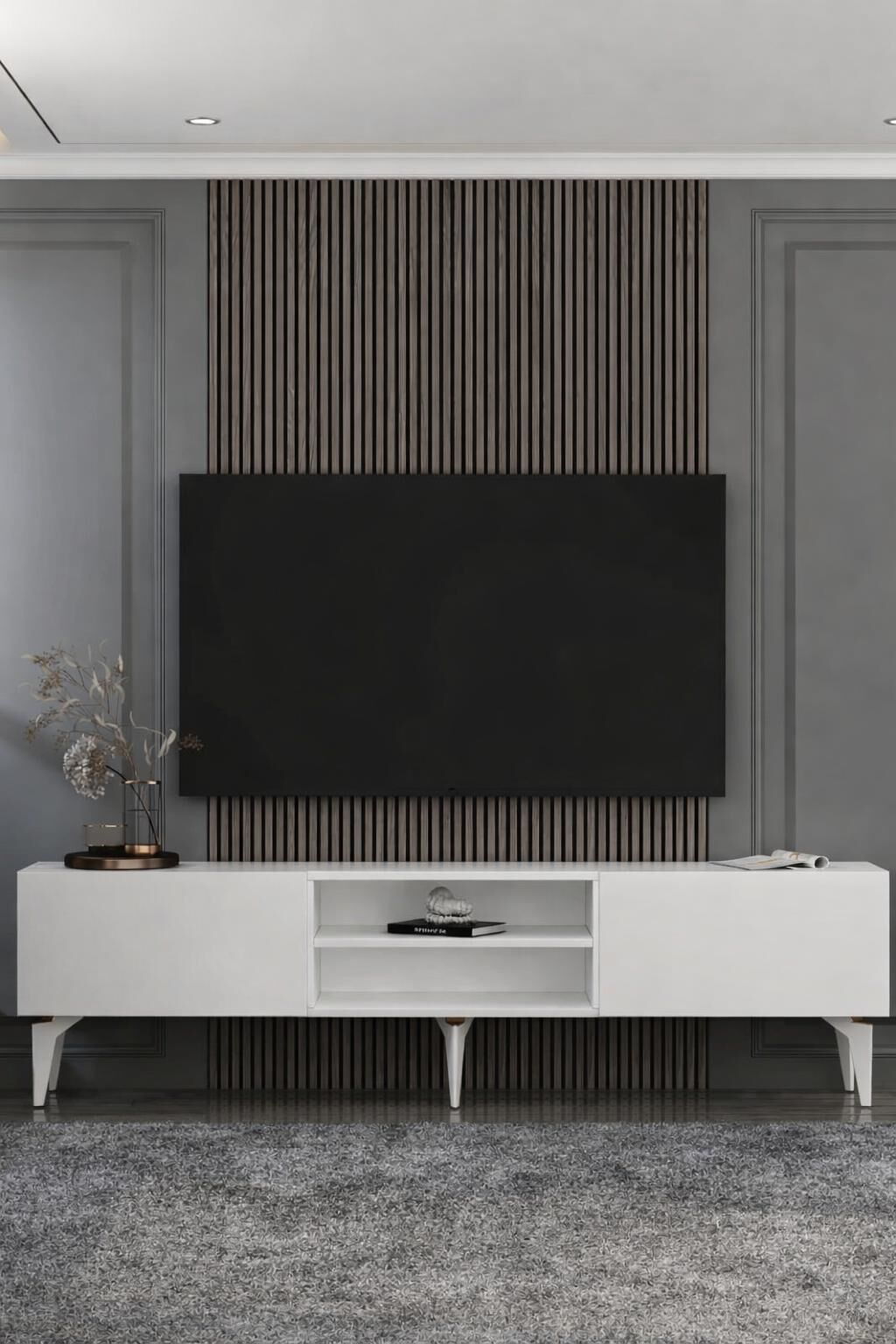 Valencia Tv Sehpası Tv Ünitesi - Beyaz