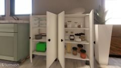 Artemis Çok Amaçlı Mutfak Banyo Ayakkabılık Dolabı 137 Cm