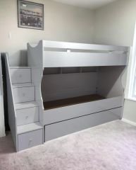 Angers Mdf  Yavrulu 3 lü Ranza Beyaz Ücretsiz kurulum