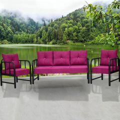 Yıldız Koltuk & Kanepe Bahçe ve Balkon Koltuk Takımı Renk Seçenekli 3+1+1