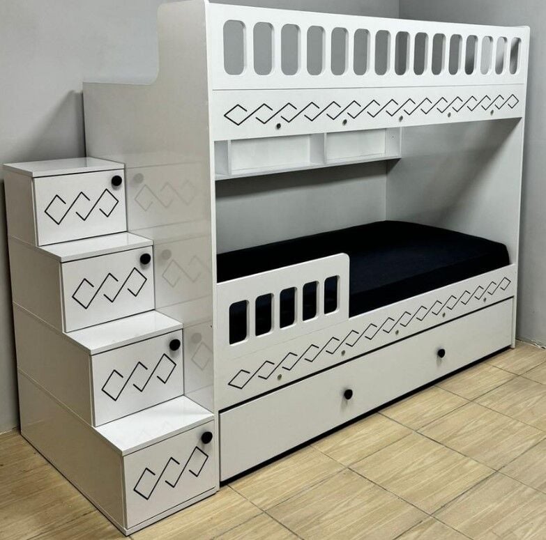 Pretty Tamamı Mdf Çelik Destekli Yavrulu Ranza Byz - Kurulum Dahil