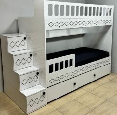 Pretty Tamamı Mdf Çelik Destekli Yavrulu Ranza Byz - Kurulum Dahil