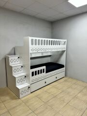 Pretty Tamamı Mdf Çelik Destekli Yavrulu Ranza Byz - Kurulum Dahil