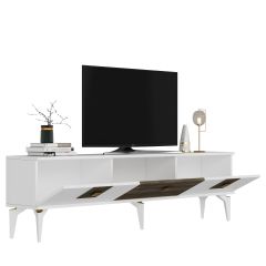 Maria Tv Sehpası Tv Ünitesi Beyaz - Ceviz