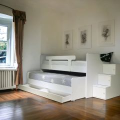 Elegant Çekmeli Seyyar Merdivenli Ranza Byz