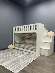 İnci Seyyar Merdivenli İkili Ranza Byz