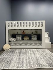 İnci Seyyar Merdivenli İkili Ranza Byz