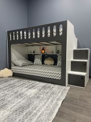 İnci Seyyar Merdivenli İkili Ranza AB