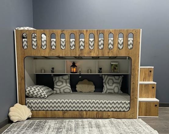 İnci Seyyar Merdivenli İkili Ranza CB