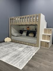 İnci Seyyar Merdivenli İkili Ranza MB