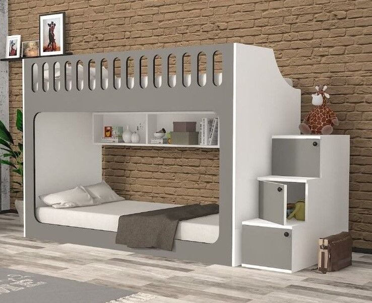 İnci Seyyar Merdivenli İkili Ranza GB